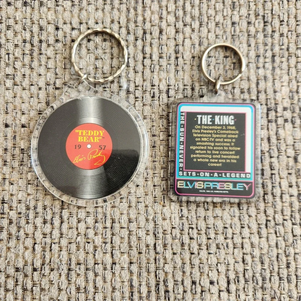 Vintage‎ Elvis Keychains Lot Of 2